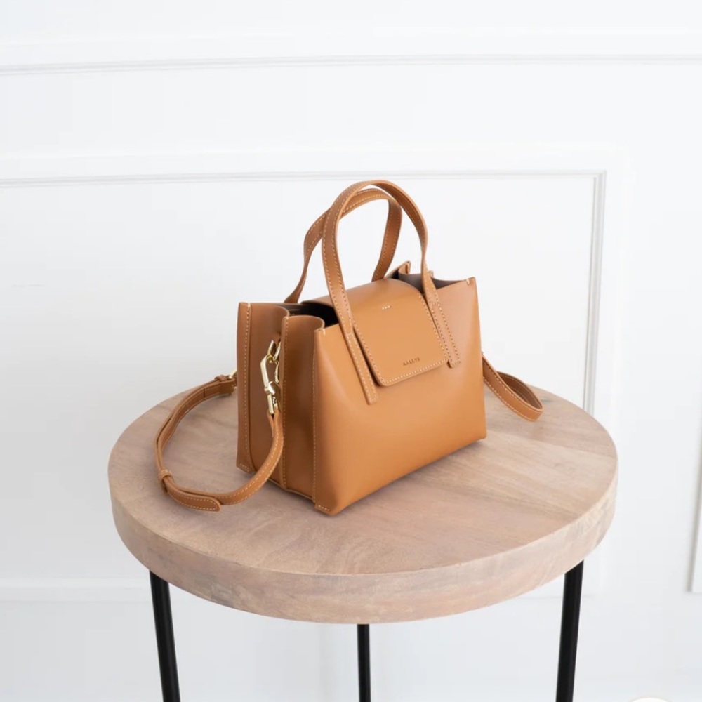 AALLYN STELLA SATCHEL (MINI) in burnt caramel